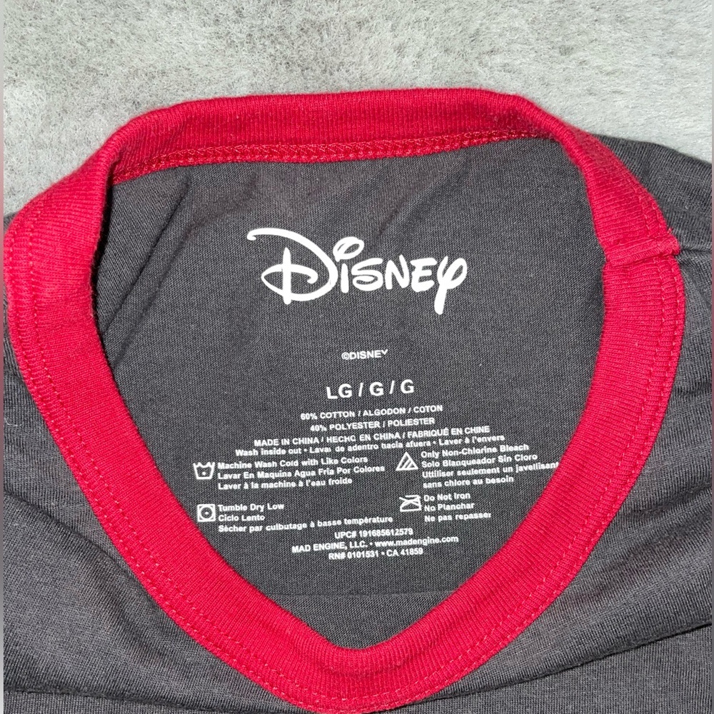 ⭐️Women’s Disney Charcoal and Red Tee - Picture 2 of 3